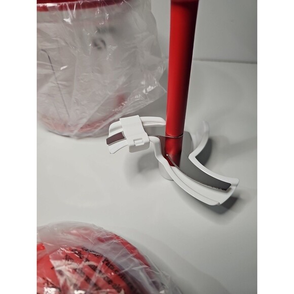 NEW Tupperware Power Chef Food Processor Chopper Whisk Funnel 5.5 Cups Chili Red - Picture 6 of 6
